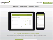 Tablet Screenshot of kyselynetti.com